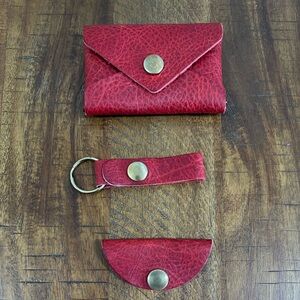 GUC KMM&Co. Christmas Red (?) Cypress Card Envelope Wallet
